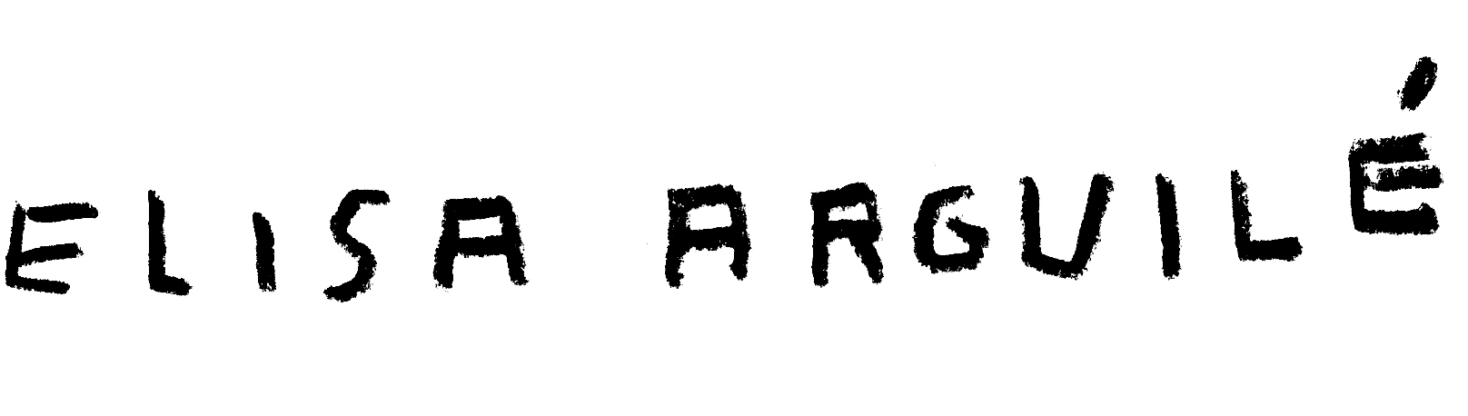 Logo manuscrito de Elisa Arguilé